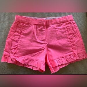 NWT: Girls Pink shorts with ruffles by Jcrew/Crewcuts, size10